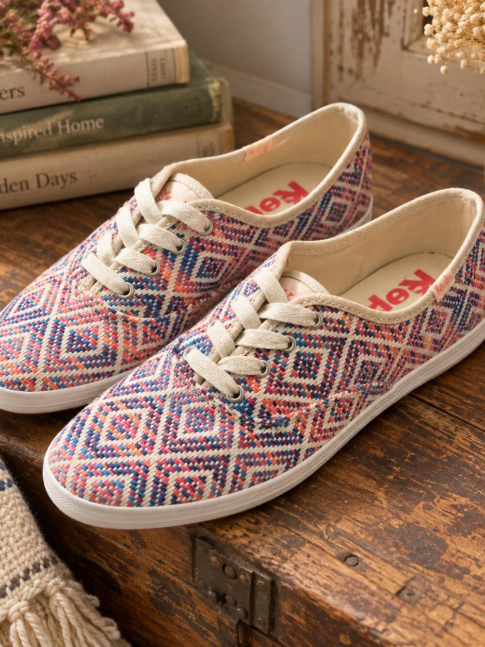 Keds Tapestry Embroidered Sneakers | Bright Multicolour | 7.5 | NWOT